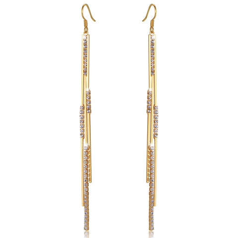 Shimmiring Light Drop Earrings | Clear