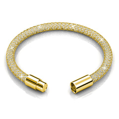 Opulence Mesh Single Wrap Bracelet  | Clear