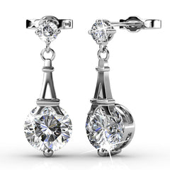 Paris Pendulum Earrings  | Clear