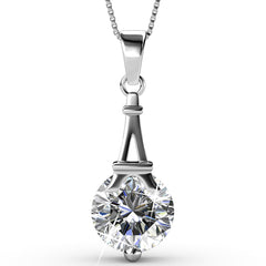Paris Pendulum Pendant Necklace  | Clear
