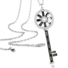 The Krystal Key Necklace | Black