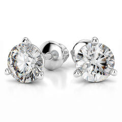925 Silver Martini Stud Earrings | Clear