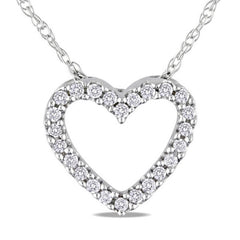 925 Silver My Heart Necklace | Clear